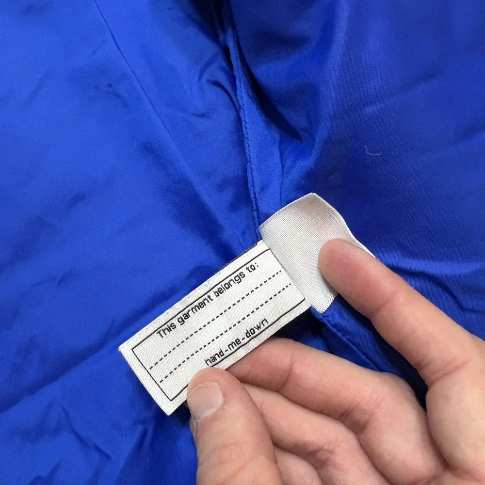 Patagonia Retro X Vest Kids Small White Blue Colorblock Deep Pile Sherpa Fleece